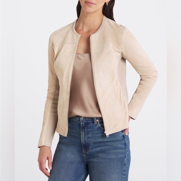 Soia & Kyo sianne lambs leather gray fitted jacket - Picture 13 of 14